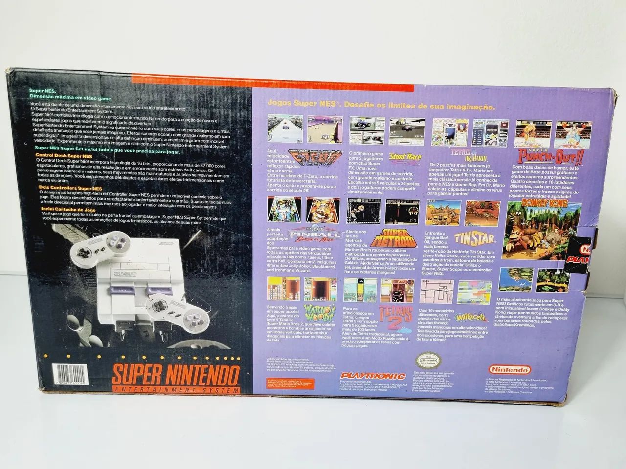 393- CONSOLE SUPER NINTENDO COM CAIXA - Foto 5