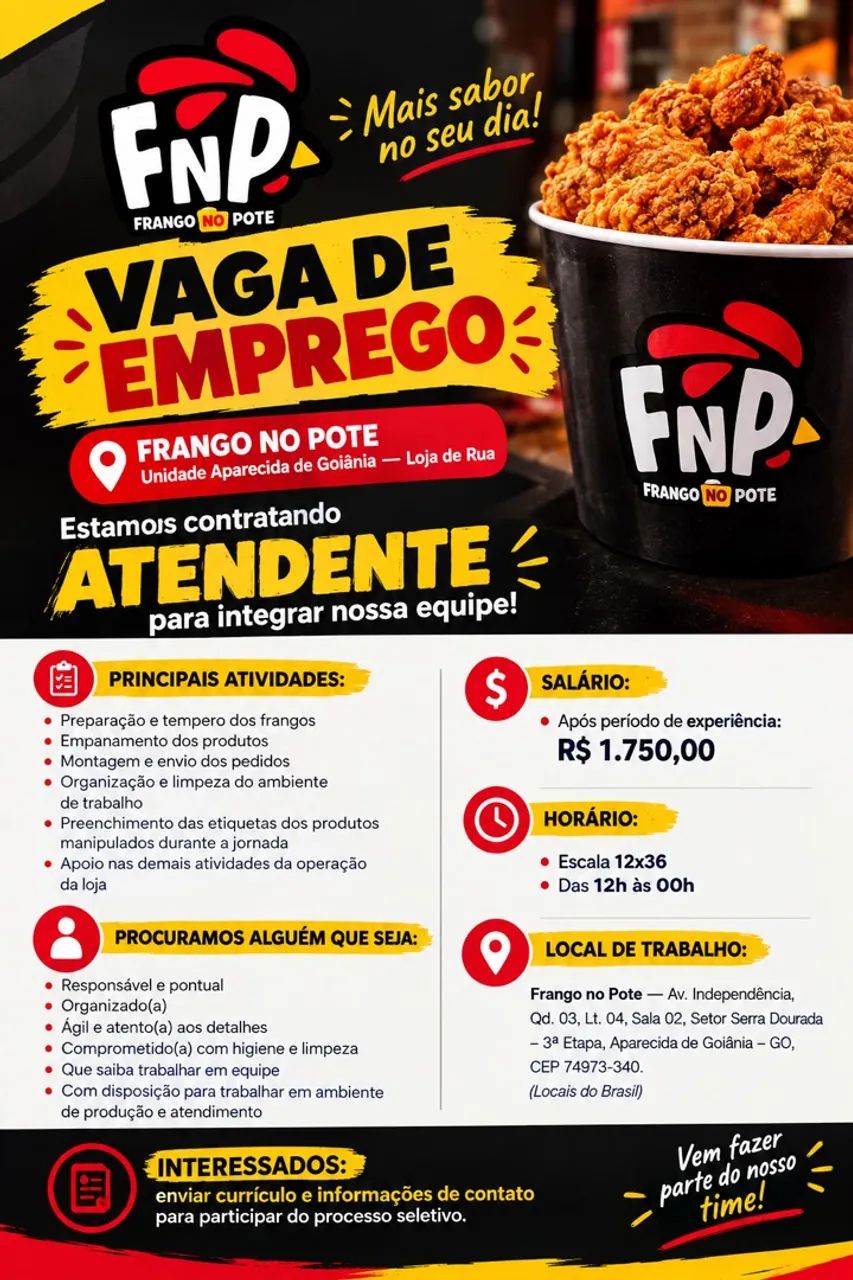 VAGA - ATENDENTE - Foto 2