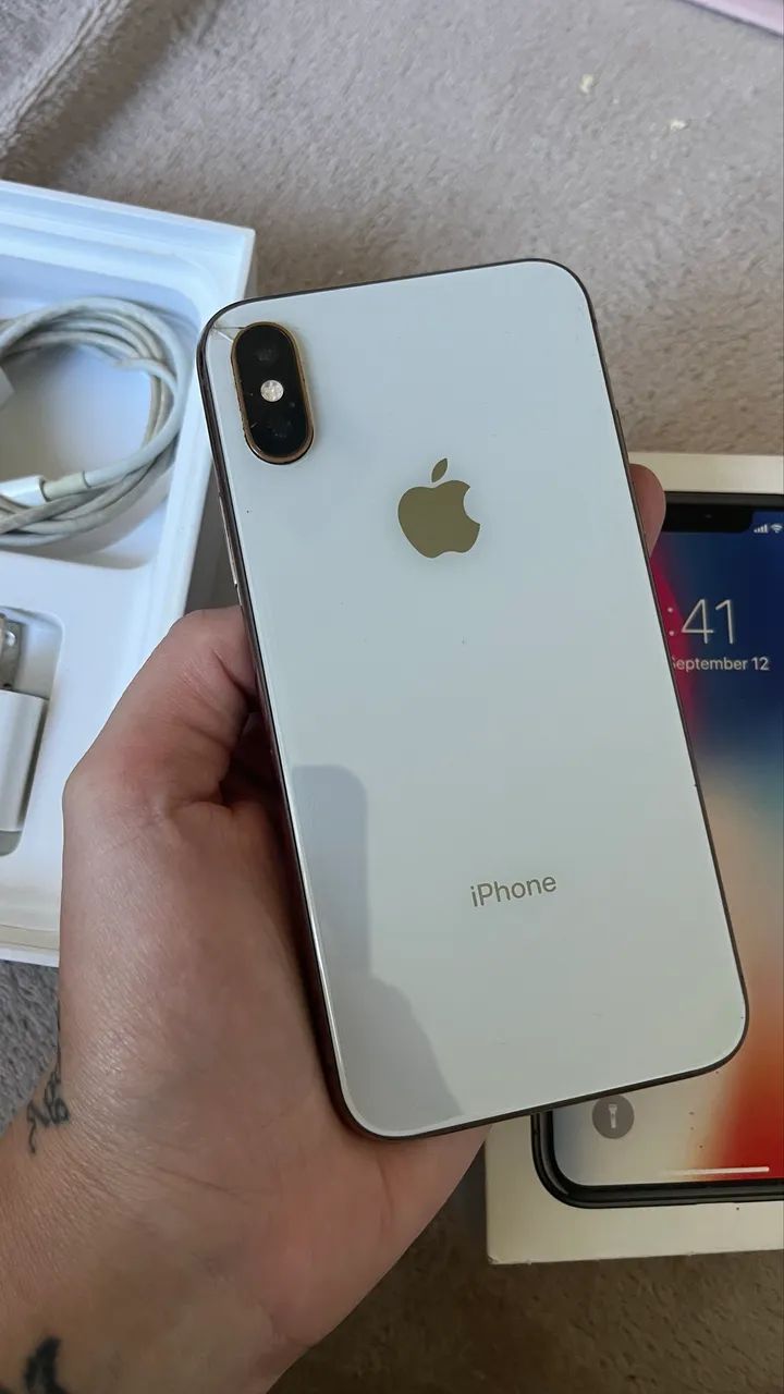 iPhone X 264 gb com carregador