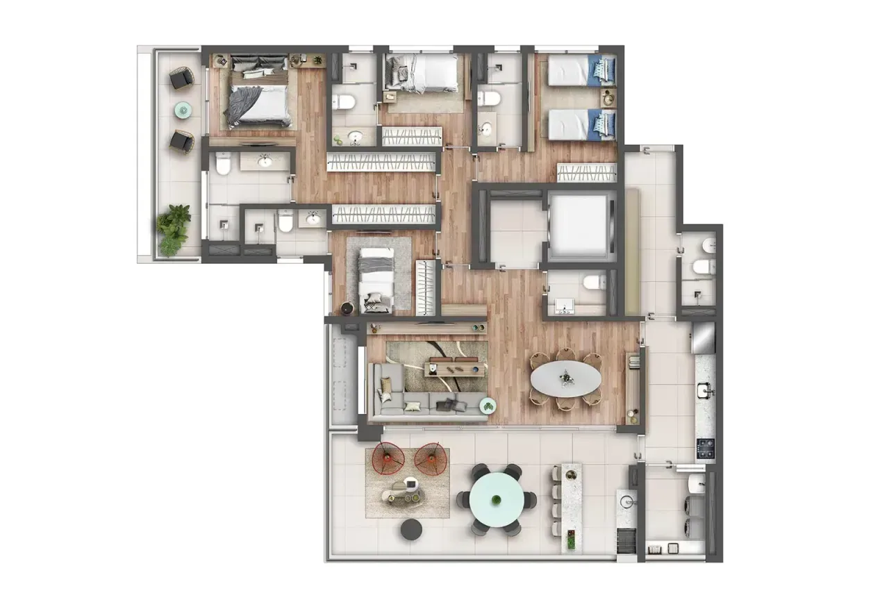 PLANTA 184m²