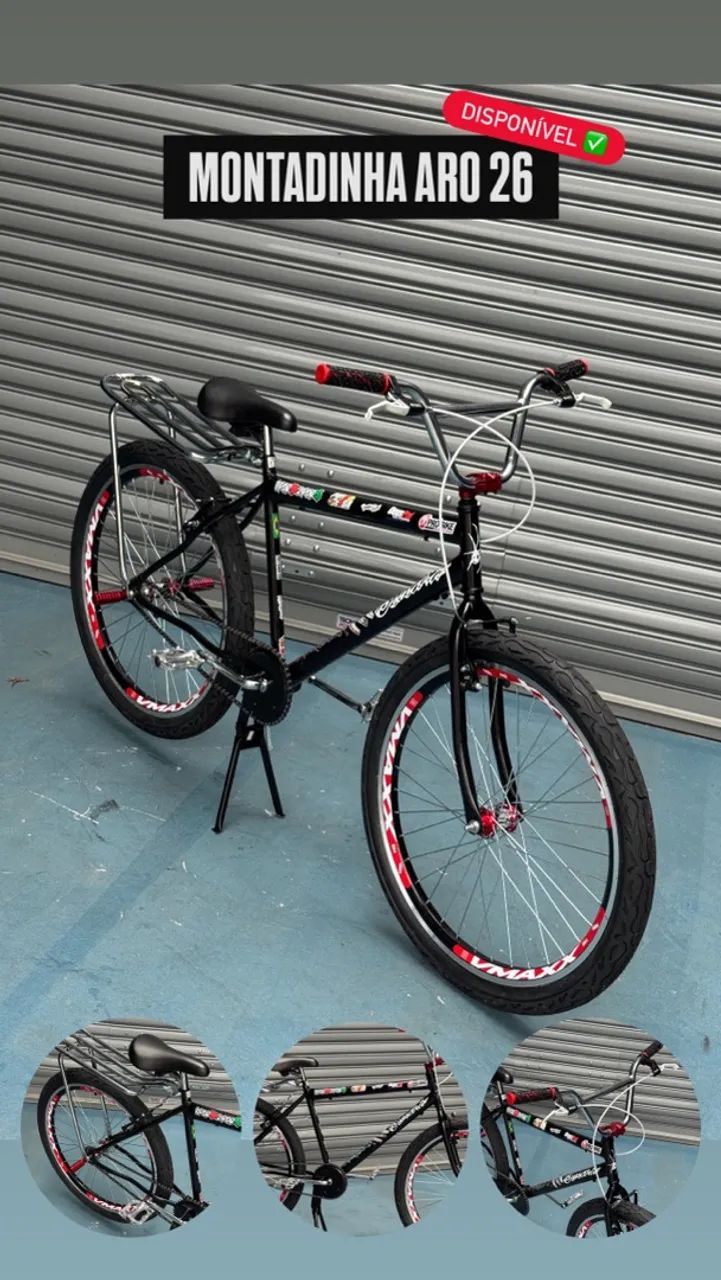 Bicicleta aro 26 Montadinha do grau