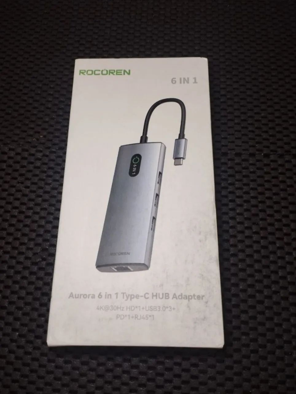 HUB USB-C 6 em 1 Rocoren Aurora - Potência, Velocidade e Conectividade em um Só Produto!