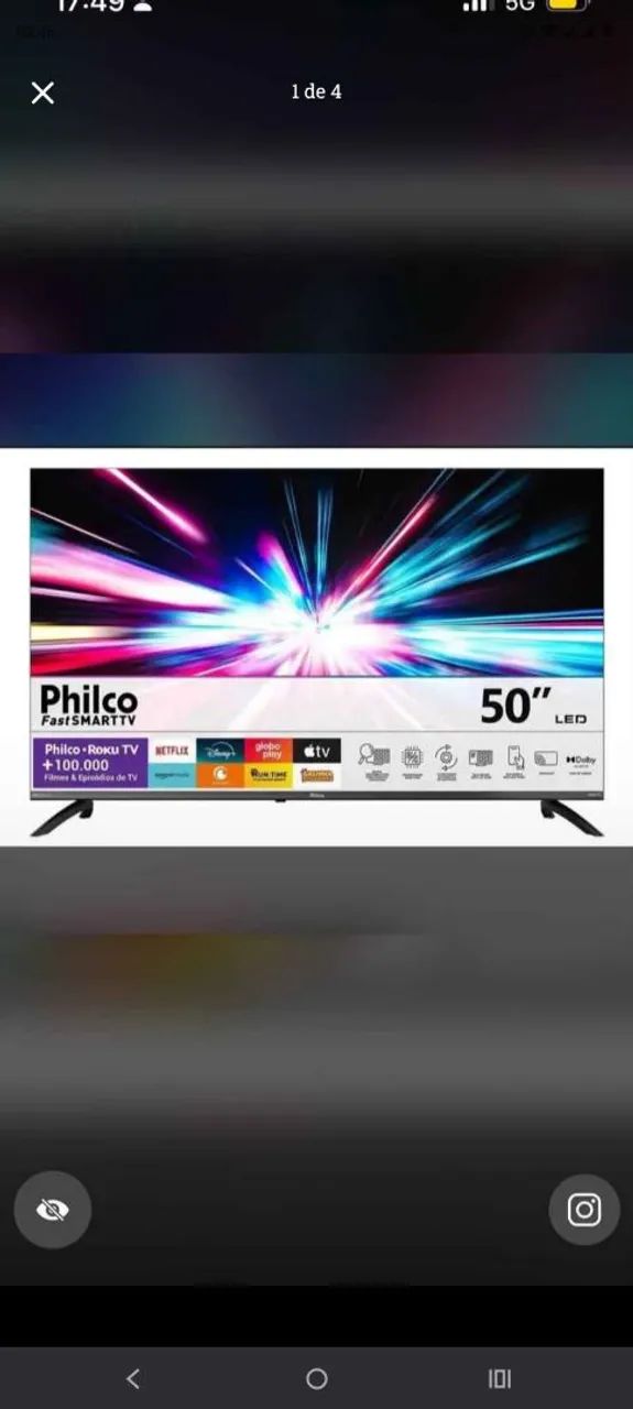 Tv 50 polegadas 