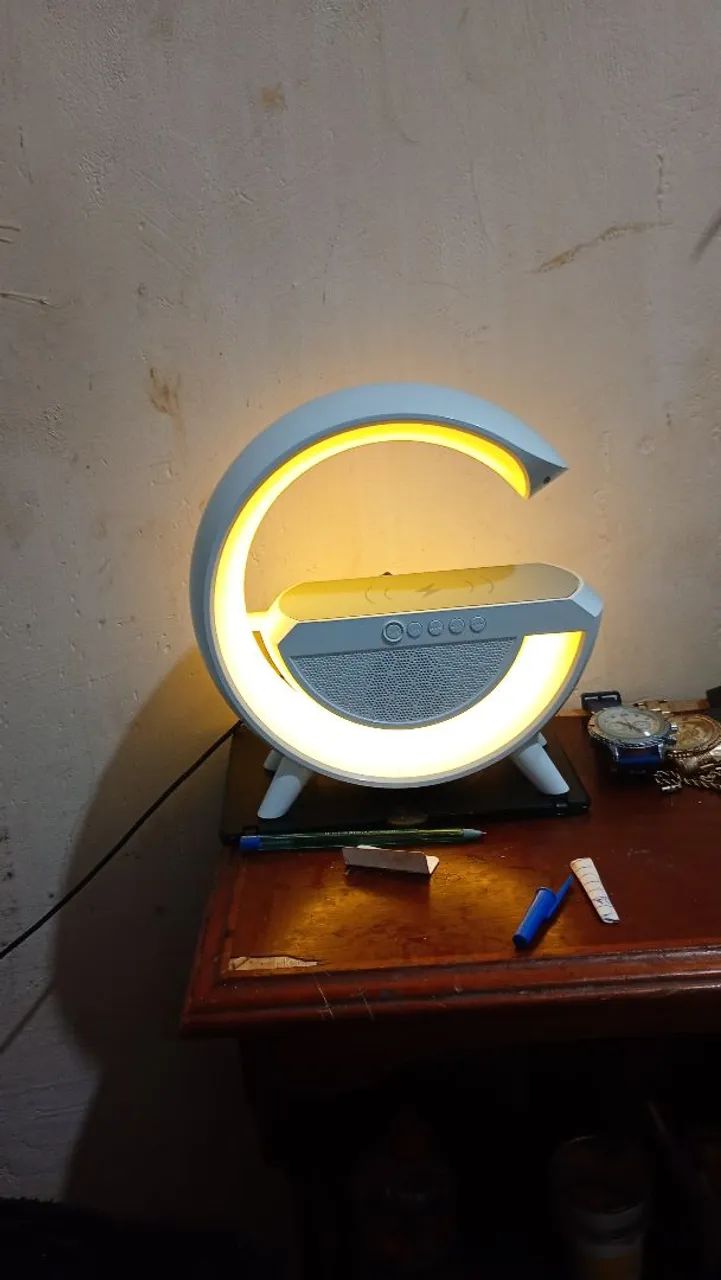 LUMINARIA, CAIXA DE SON E CARREGADOR - Foto 3