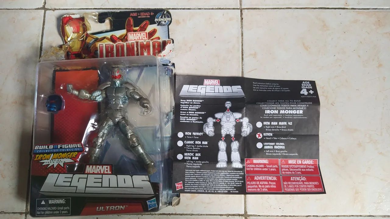 Ultron Marvel Legends com Baf Iron Monger - raro - Foto 3
