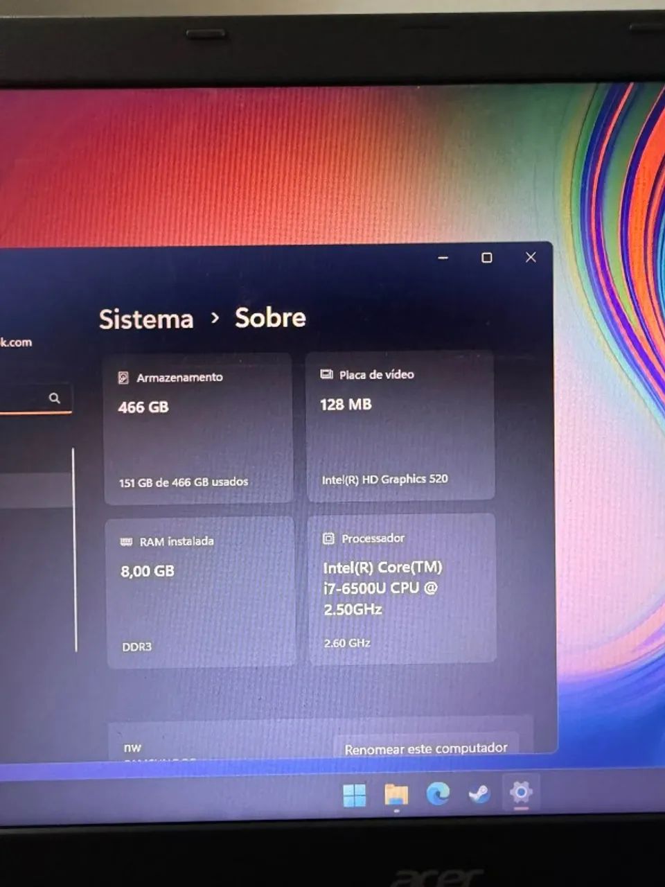 ? Notebook Acer Aspire E5 - Intel Core i7 | 8 GB RAM - Foto 3