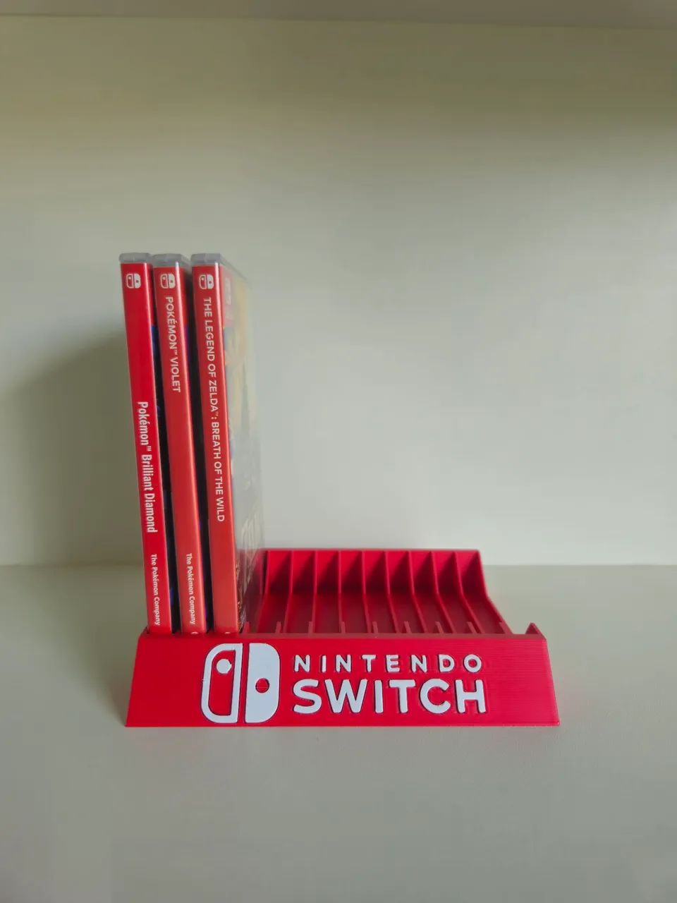 Suporte Porta Jogos Nintendo Switch 3D - Organizador de Cartuchos