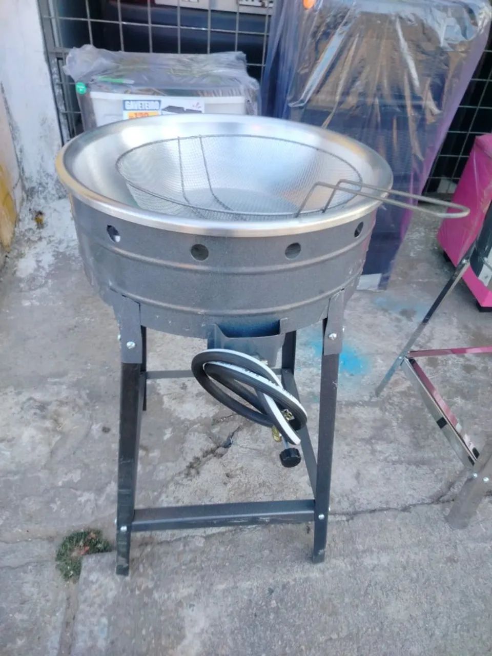 Fritadeira a gás 7 litros,  novo  - Foto 3
