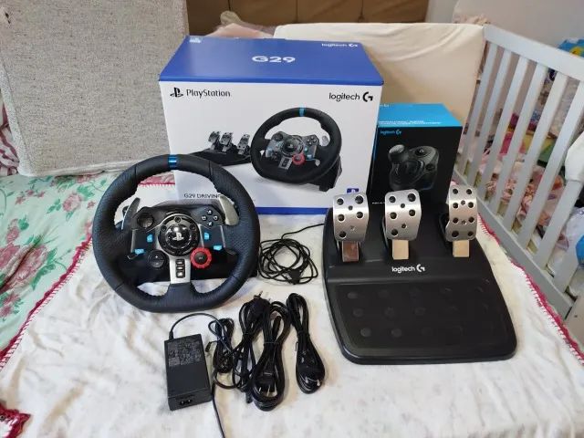 Vendo volante G29 completo comprado a um mês - Foto 6