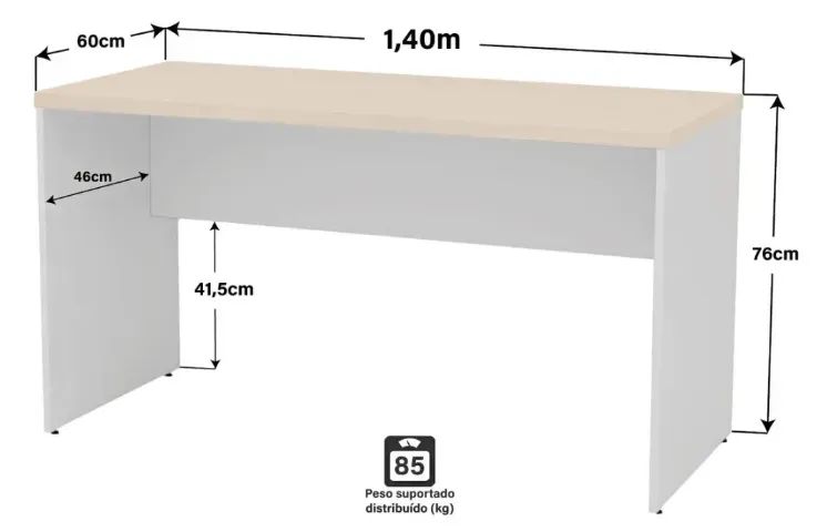 Mesa Reta Escritório