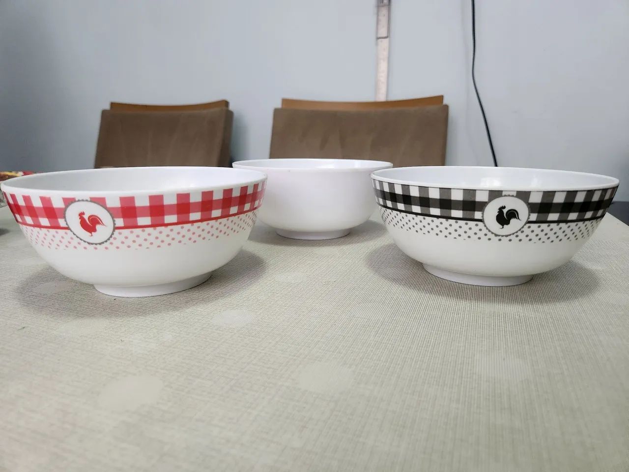 Conjunto de tigelas de plástico 