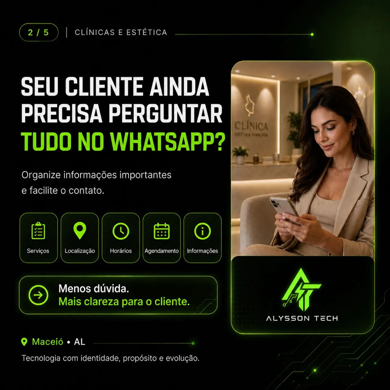 Site para Clínica e Estética | WhatsApp + Agendamento | Maceió - Foto 2