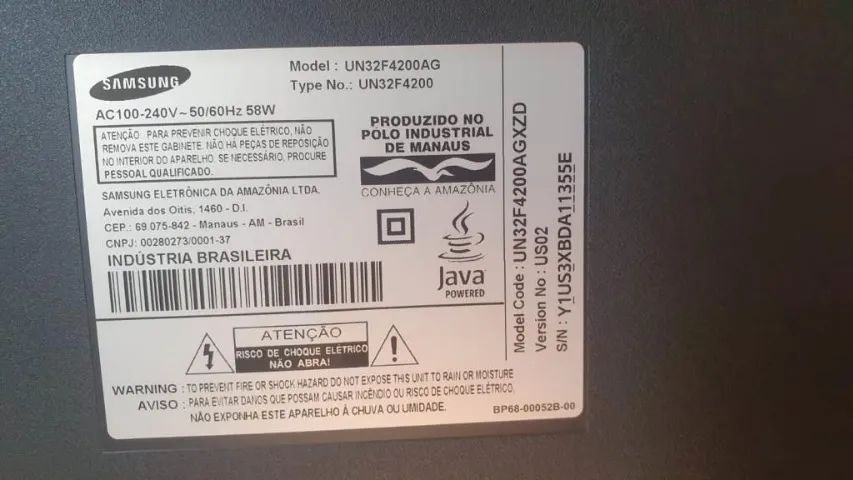 Tv Samsung Slim 32 Polegadas Full Hd Un32f4200ag (Usado) - Foto 5