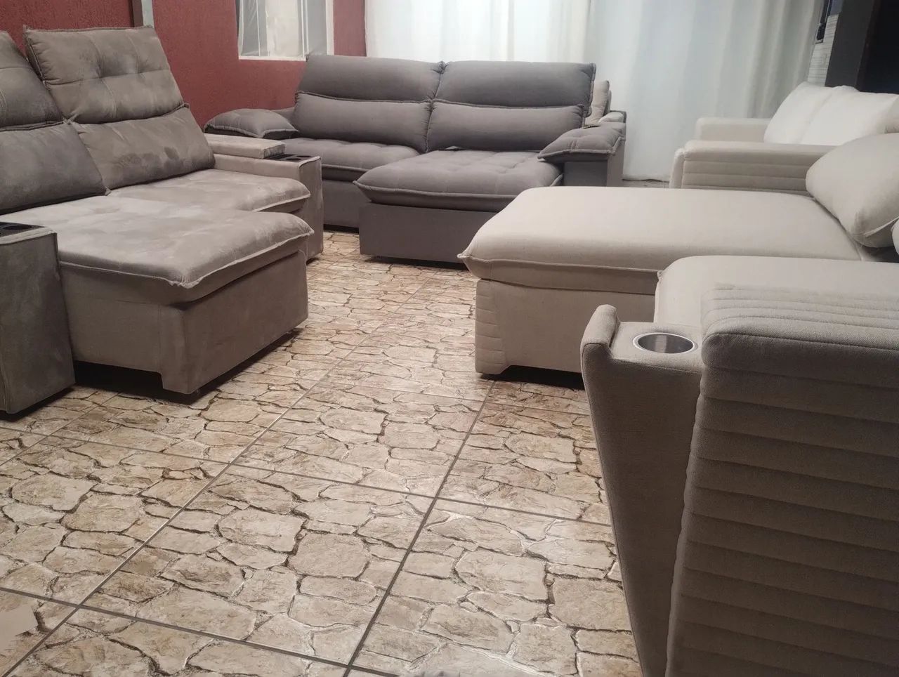 Venha conferir,novo lote de sofás,salvados  - Foto 5