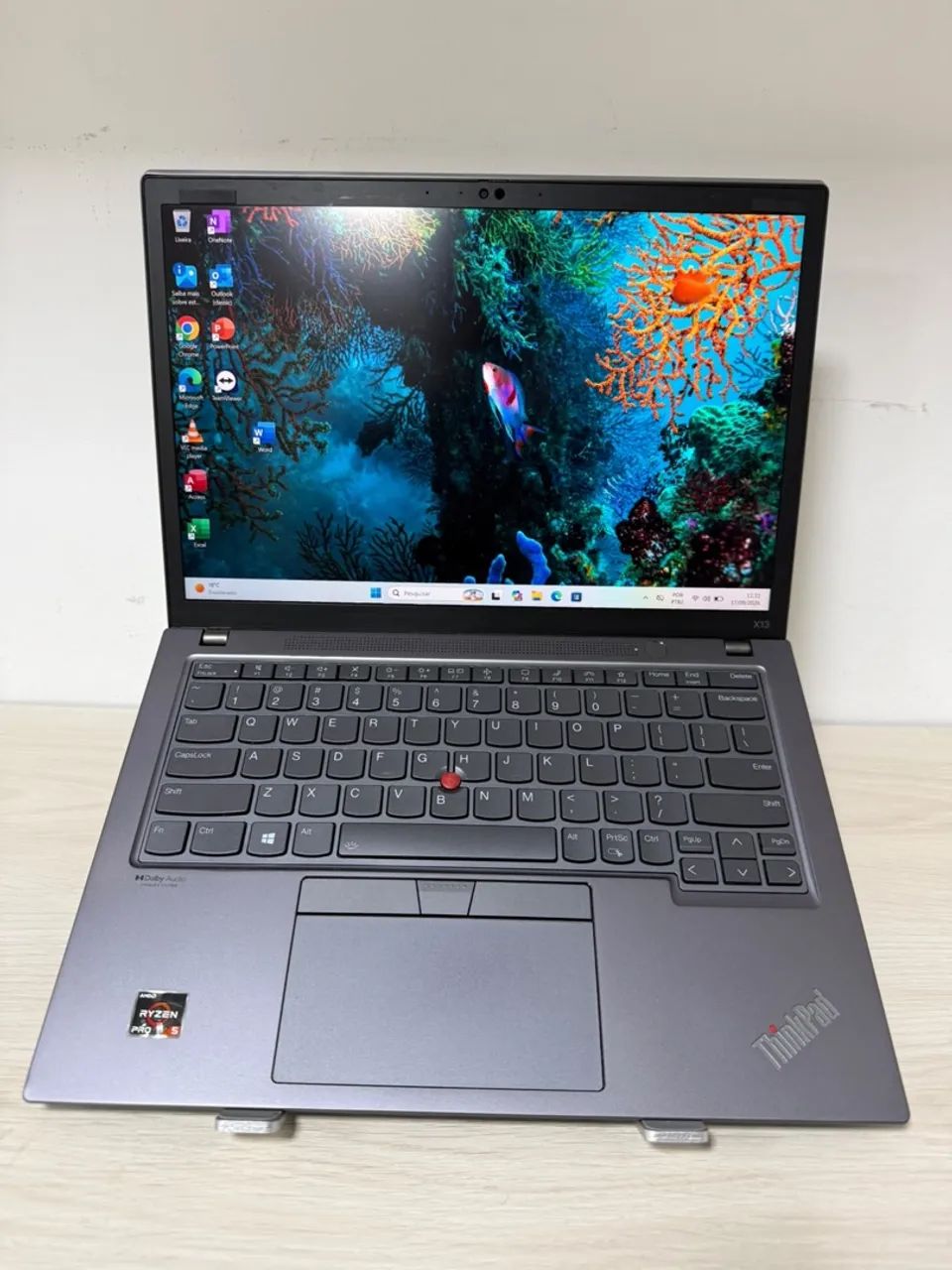 Notebook Lenovo ThinkPad X13 Ryzen 5 Pro 5650U 16GB RAM SSD Touch