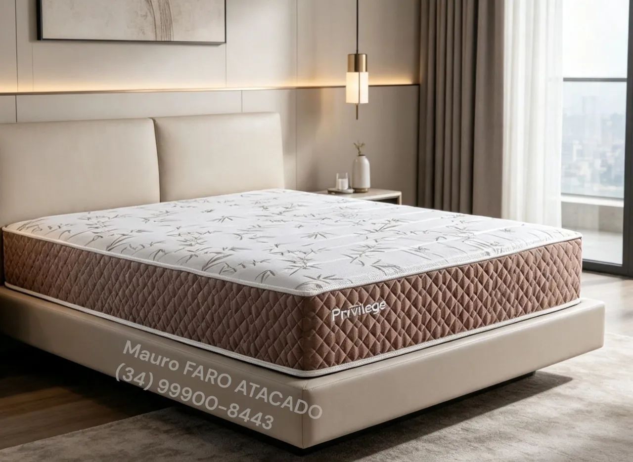Colchão Molas Ensacadas Casal Promoção Relâmpago 