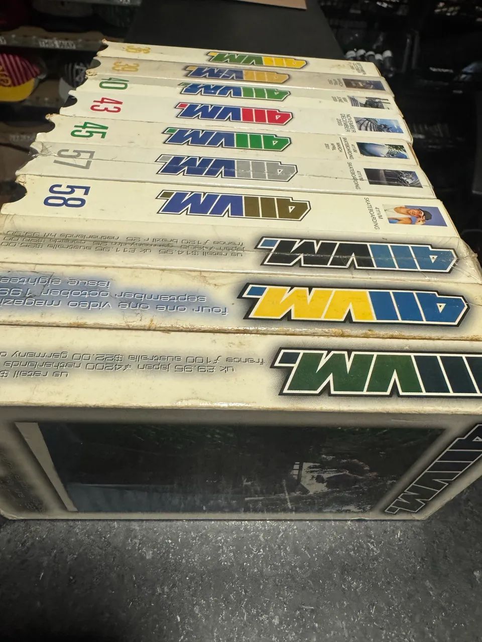 10 fitas vhs 411 usadas skate 400.00
