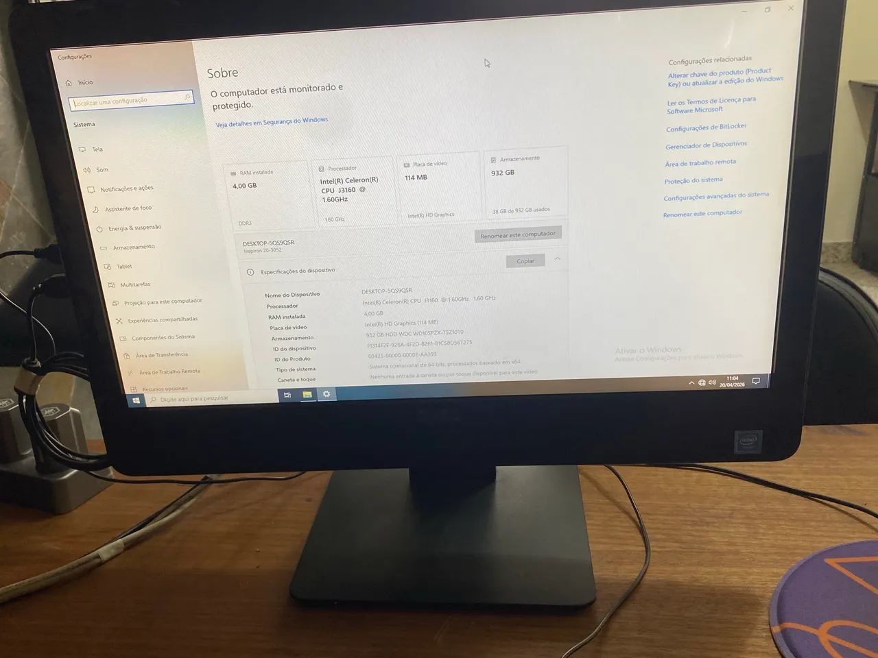 Computador/ notebook Dell all in one 