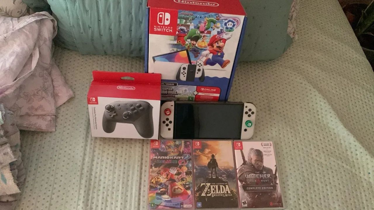 Nintendo Switch OLED 64GB COMPLETO! - Foto 2