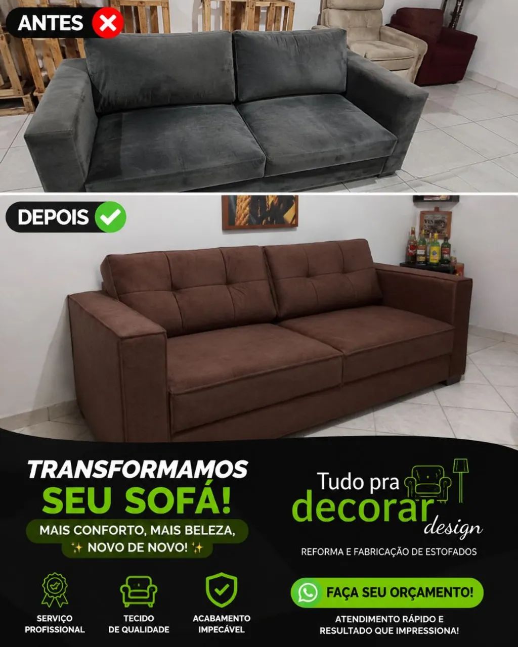 REFORMA E FABRICAÇÃO DO ZERO ESTOFADOS  - Foto 3