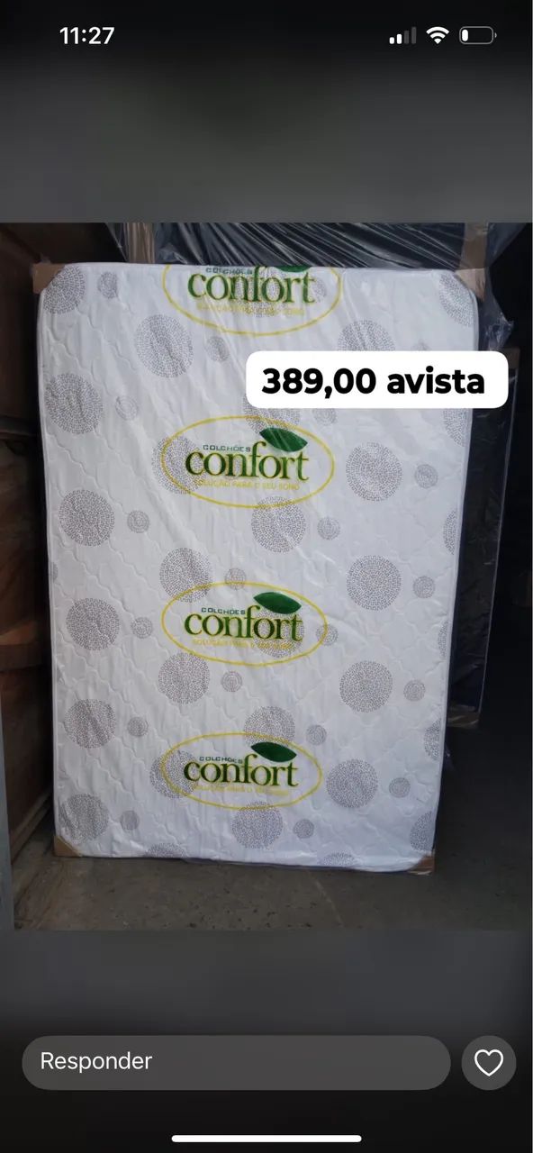 Cama de casal apenas 380,00