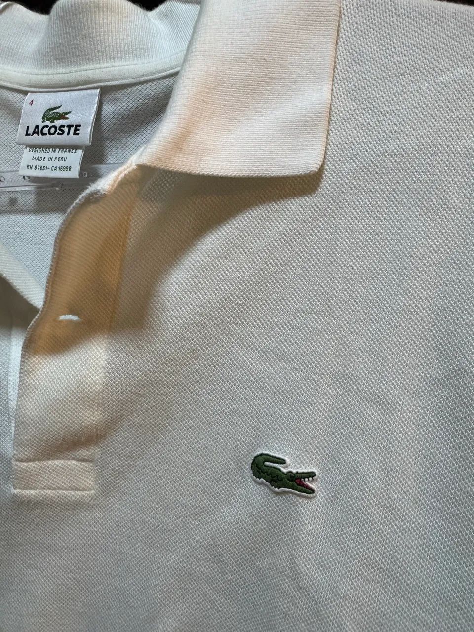 Camisa Lacoste Branca 