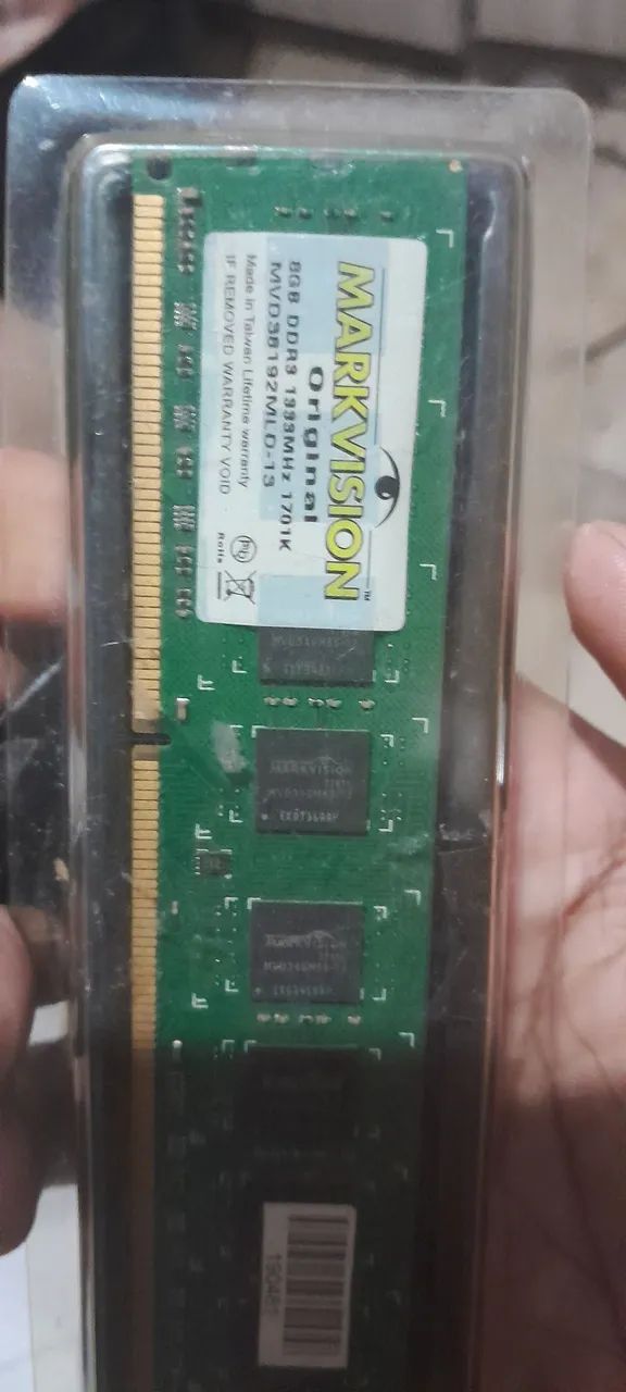 Memória 8 g cada pente total 16g