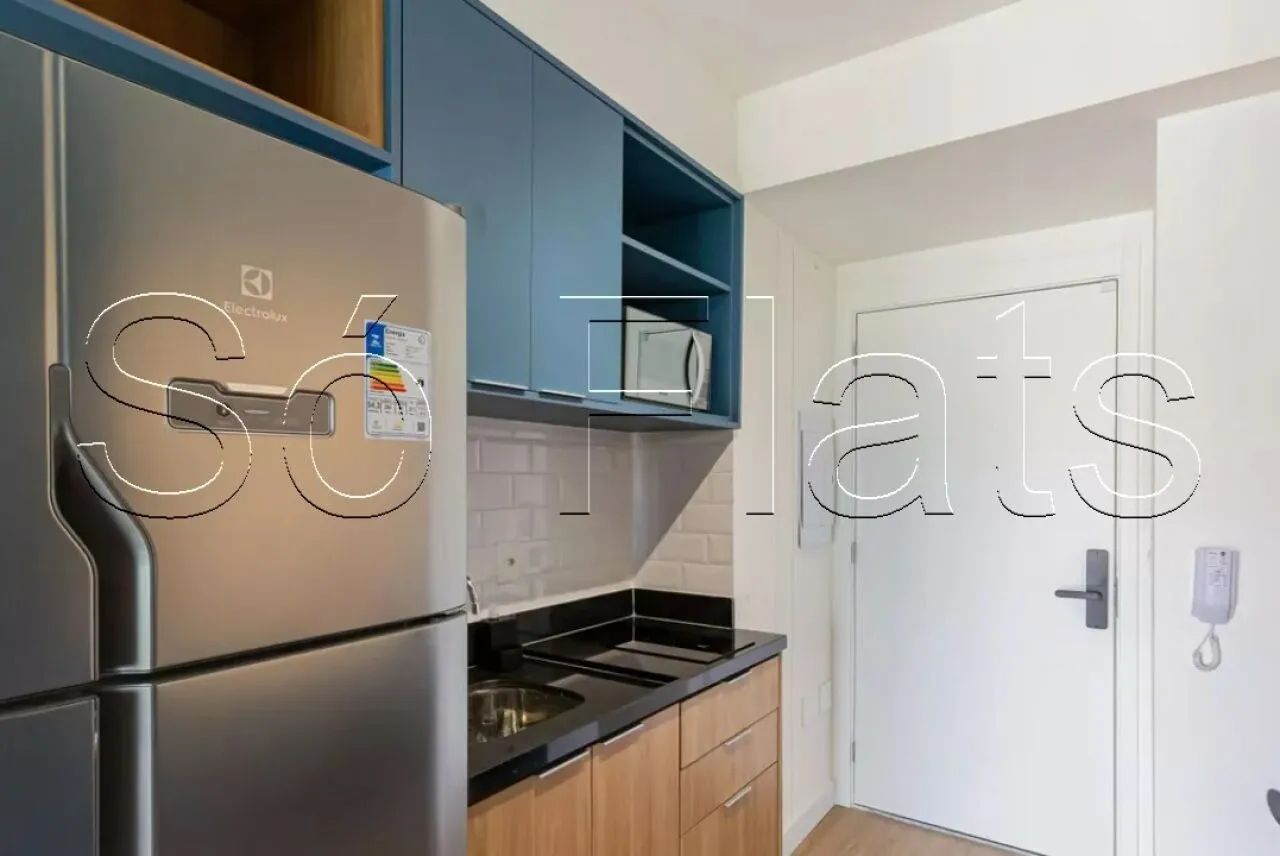 Studio mobiliado disponível para locação Brooklin 27m² próximo Metrô e Av. Santo Amaro. - Foto 8