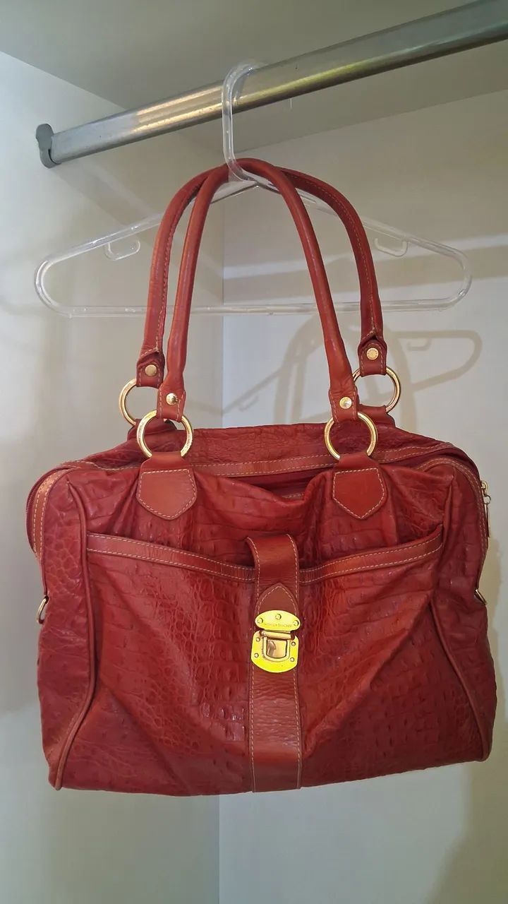 Bolsa Monica Sanches/100%Couro - Foto 2