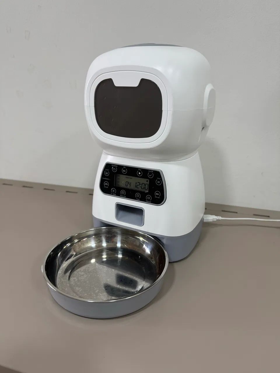 Alimentador comedouro automático para cães e gatos programável 