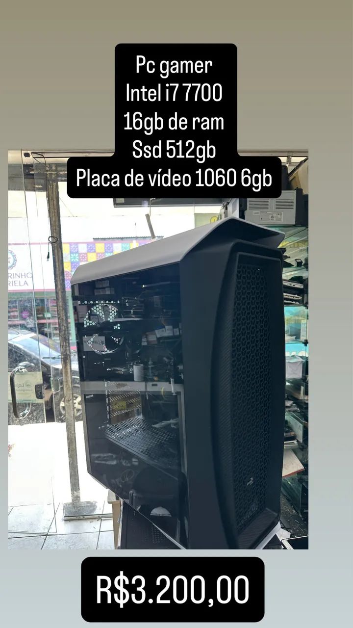 Pc gamer i7 7700 placa de vídeo 6gb 1060 - Foto 2