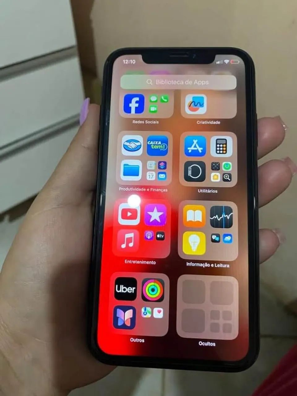 iPhone XR 64GB Preto | Bateria 100% | Face ID OK | R$ 900