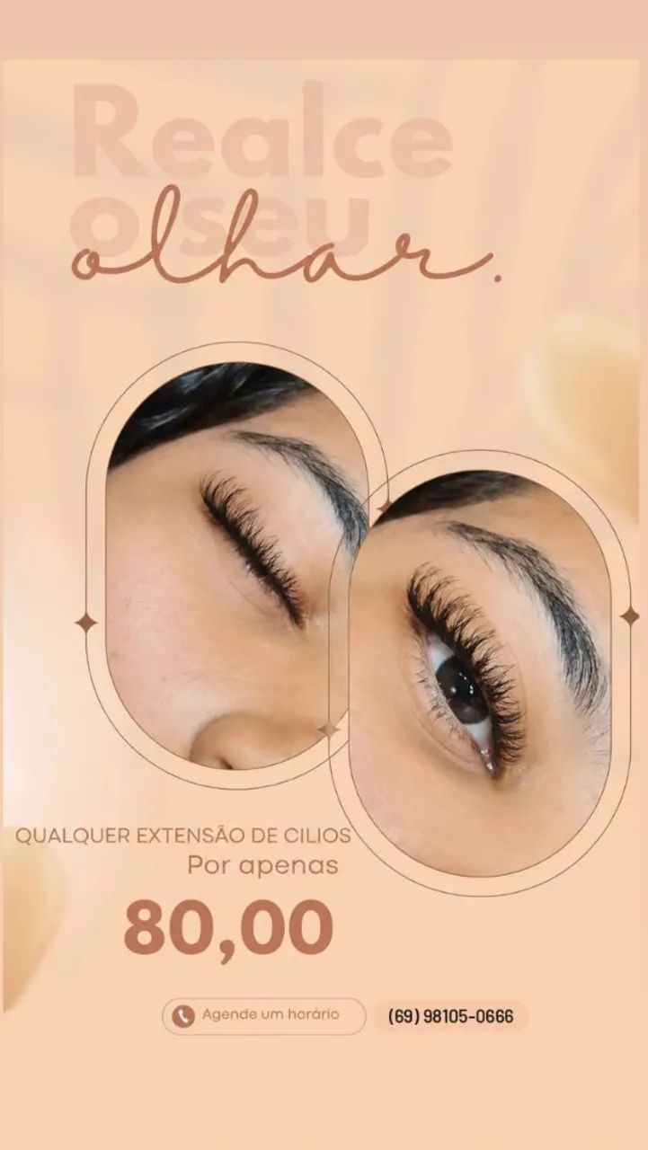 Extensão de cílios 