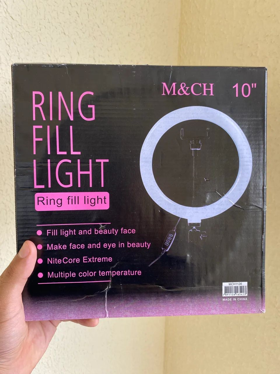 Ring Light 10? M&CH com Tripé, Suporte para Celular e Controle de Luminosidade - Foto 2