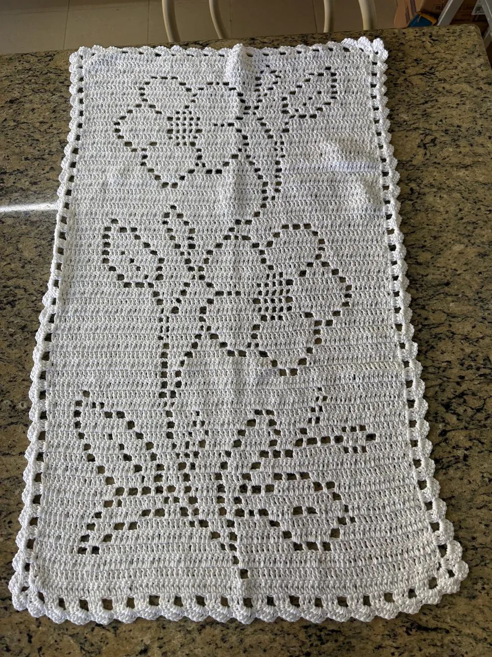 Trilho de mesa / Crochê 