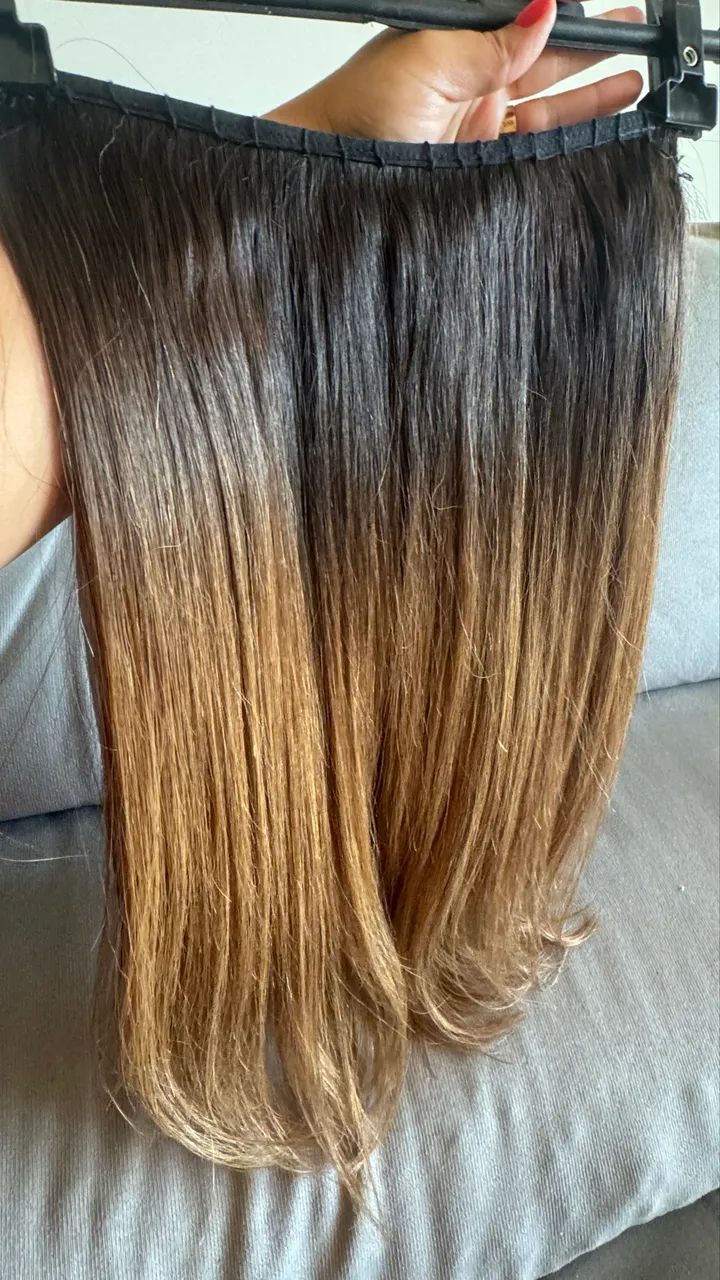 CABELO HUMANO BRASILEIRO EM TELA - 55 CM  - Foto 4