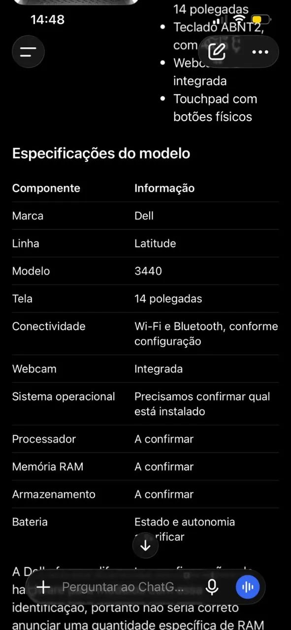 notebook Dell Latitude 3440 14 polegadas - Foto 2