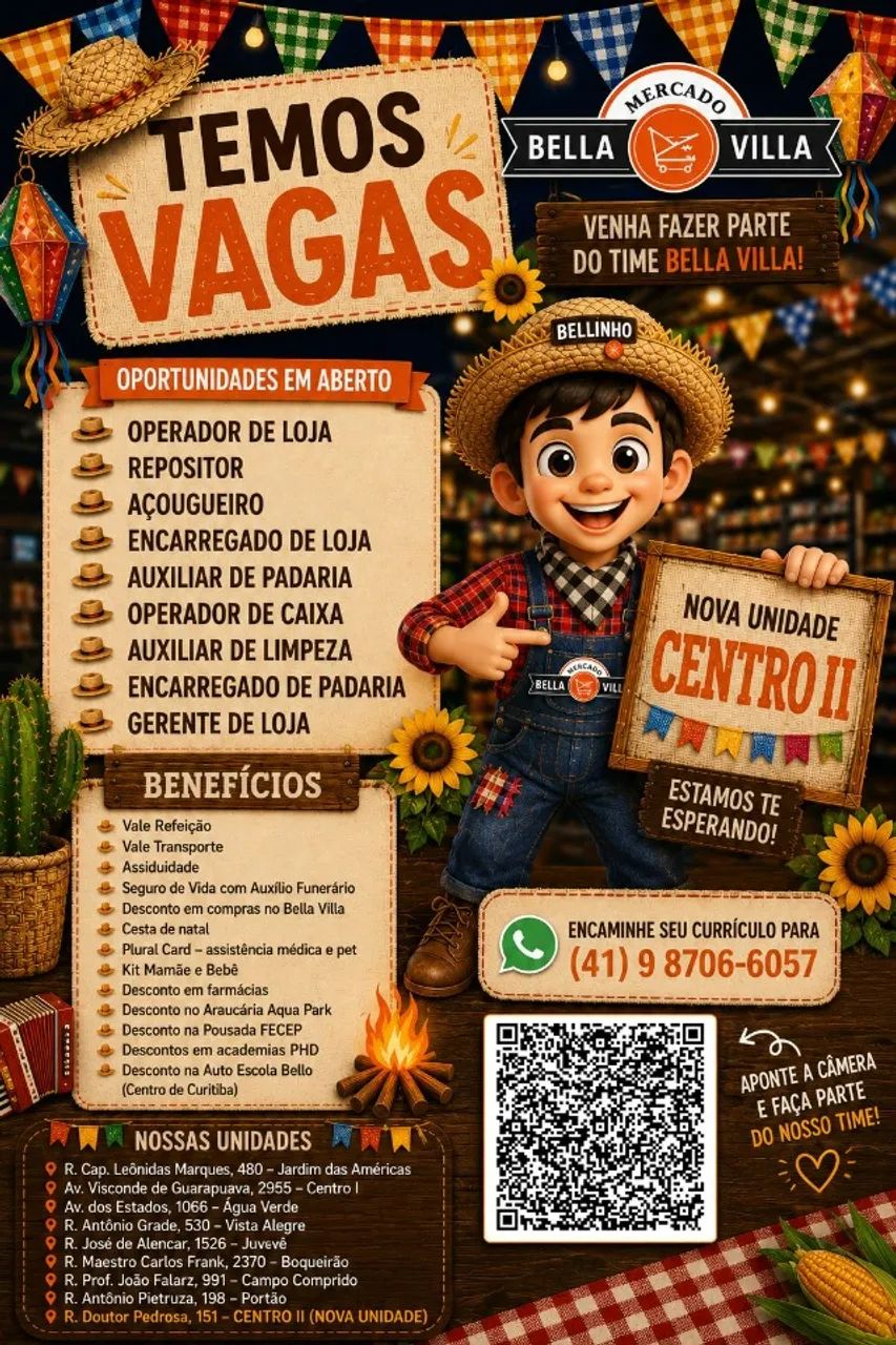 ? Oportunidade de Trabalho ? 