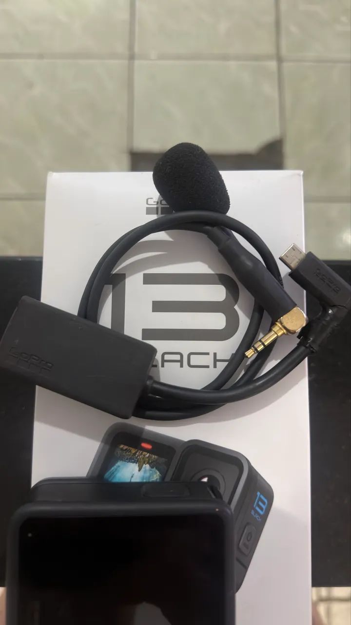 Gopro 13 com microfone e adaptador  - Foto 2
