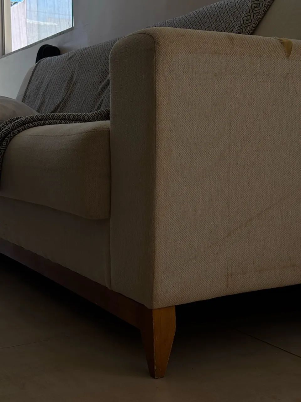 Sofá 4 lugares de linho  - Foto 2