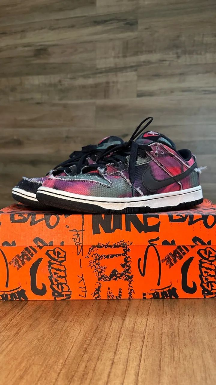 Nike Dunk Low PRM Graffiti Pink - Foto 3