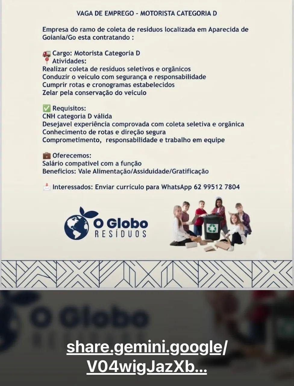 Contrata-se motorista 