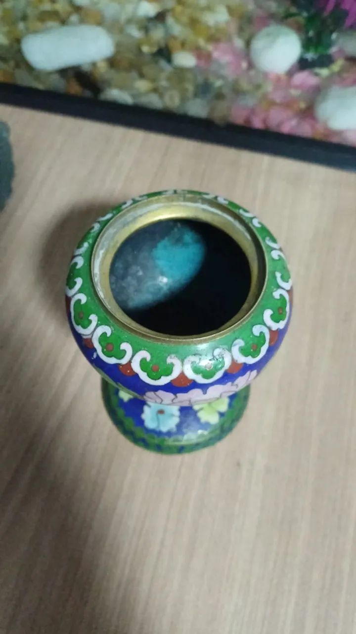 Vaso Cloisonne Chinês - Foto 2