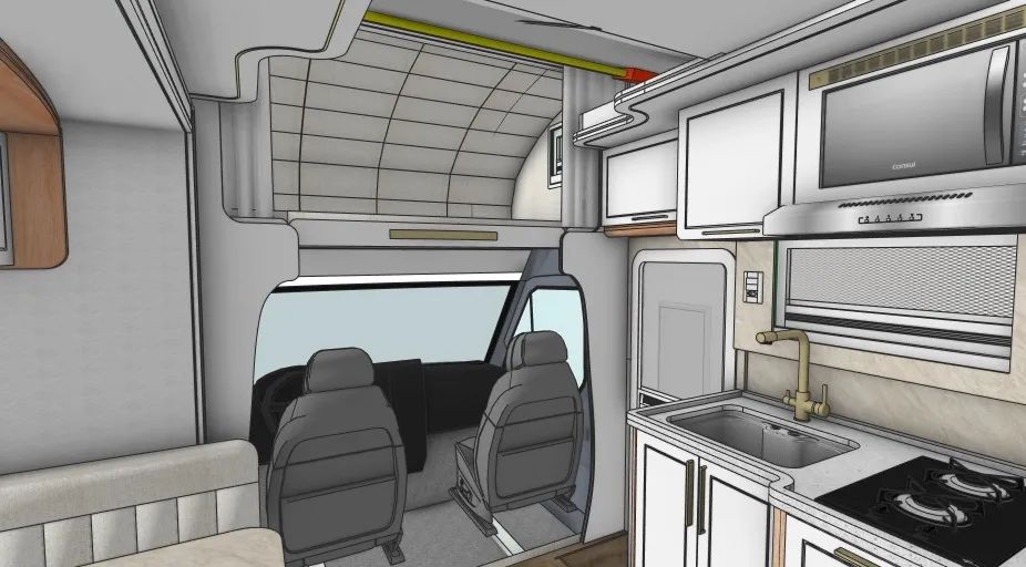 Motorhome Sprinter 7.5 zero km com slide - Foto 2