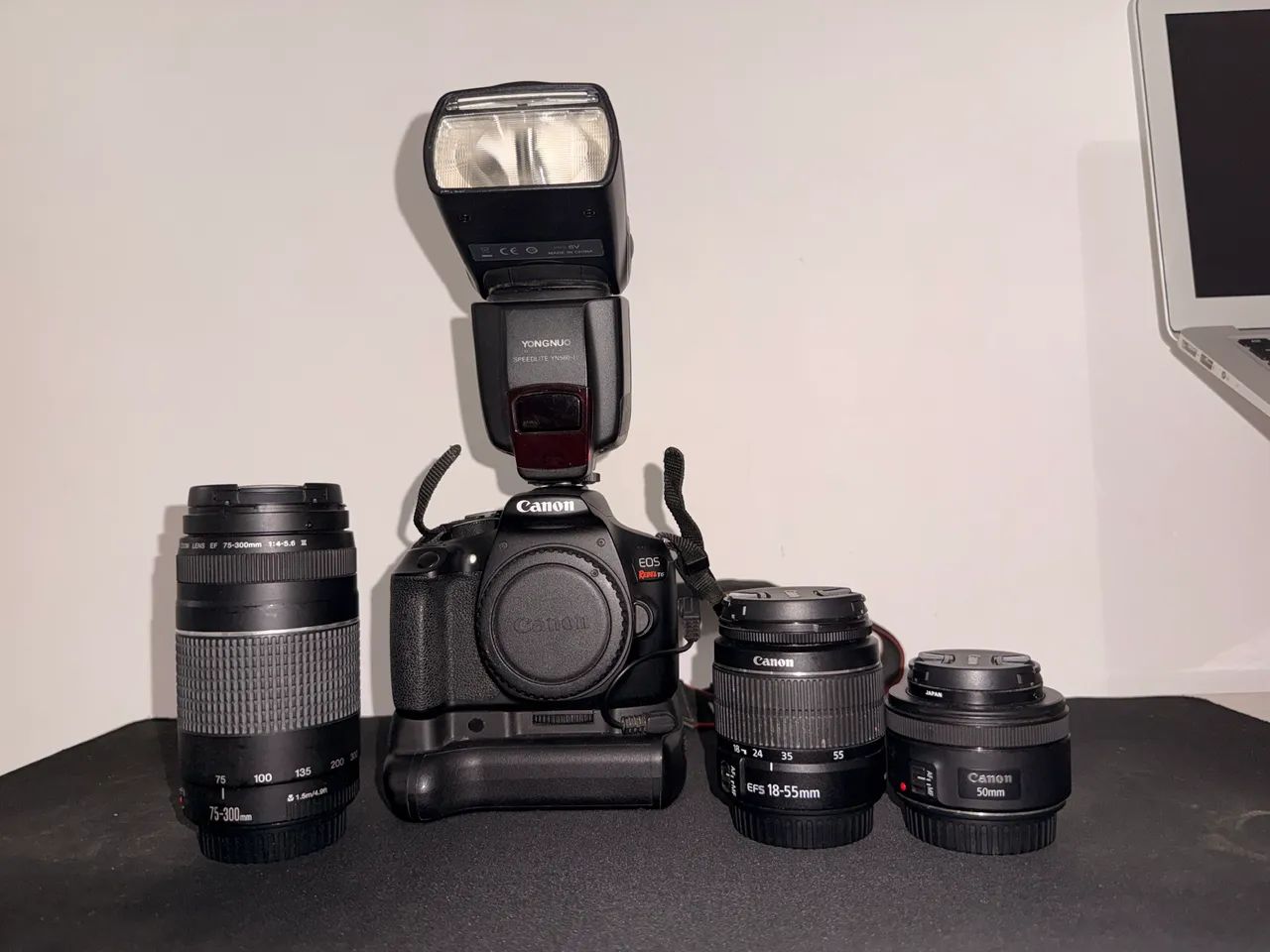 Kit completo Canon T6 + Lentes + Flash + cartões - Foto 3