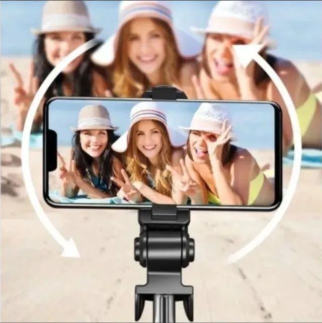 Bastão de selfie Bluetooth c/ controle remoto  - Foto 4