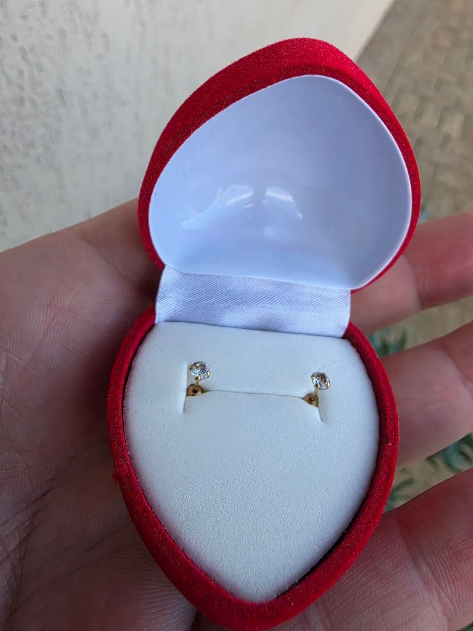 Brincos infantil ouro 18k - Foto 2