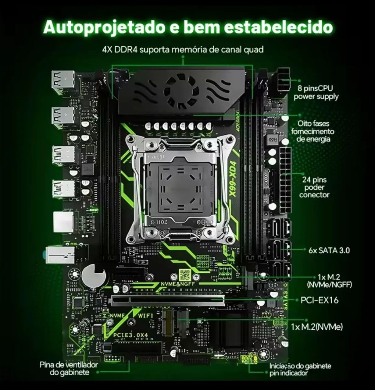 Placa mãe + processador - Foto 3