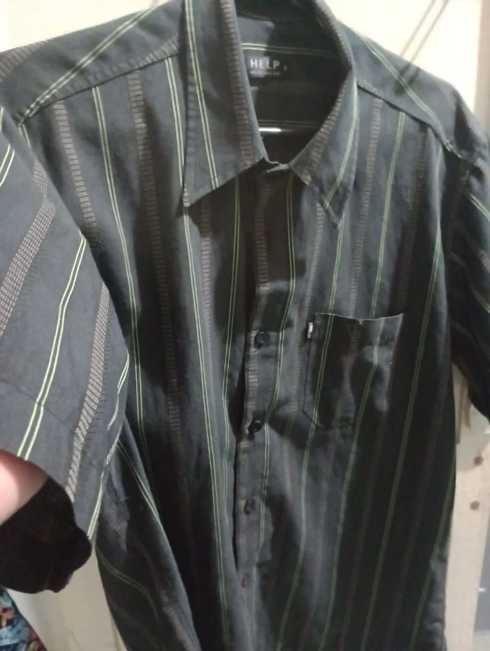 Camisa HELP  (P)+ gravata - Foto 3