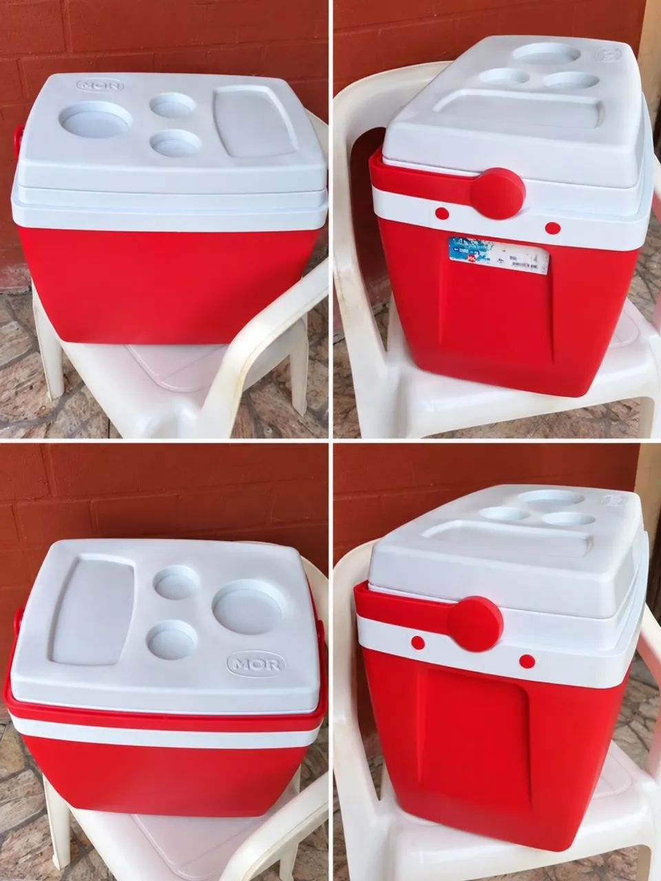 Cooler Térmico Mor Vermelho e Branco 